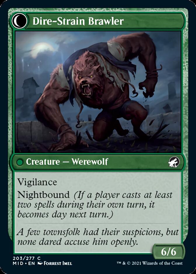 Tireless Hauler // Dire-Strain Brawler [Innistrad: Midnight Hunt] | Exor Games Summserside