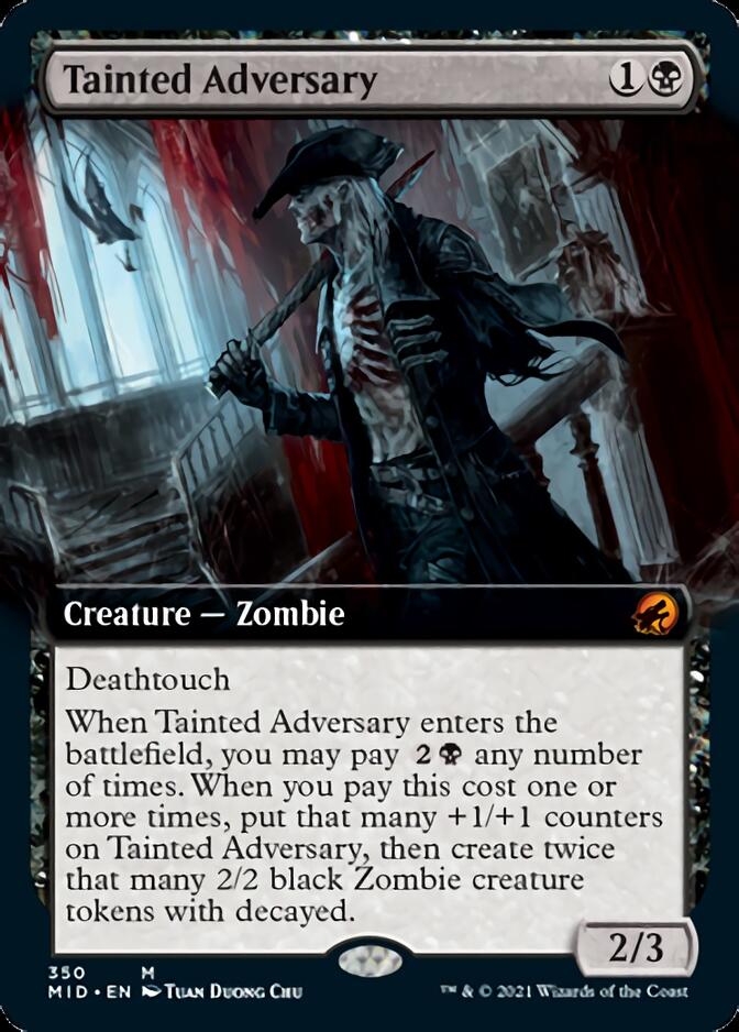 Tainted Adversary (Extended Art) [Innistrad: Midnight Hunt] | Exor Games Summserside