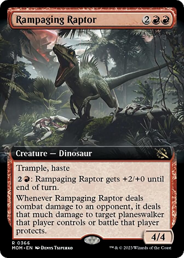 Rampaging Raptor (Extended Art) [March of the Machine] | Exor Games Summserside