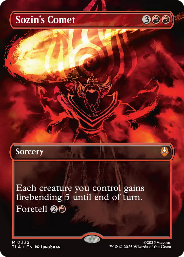 Sozin's Comet (0332) (Borderless) [Avatar: The Last Airbender] | Exor Games Summserside