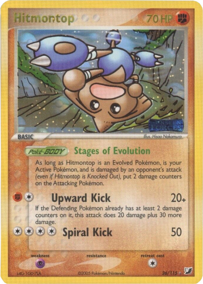 Hitmontop (26/115) (Stamped) [EX: Unseen Forces] | Exor Games Summserside