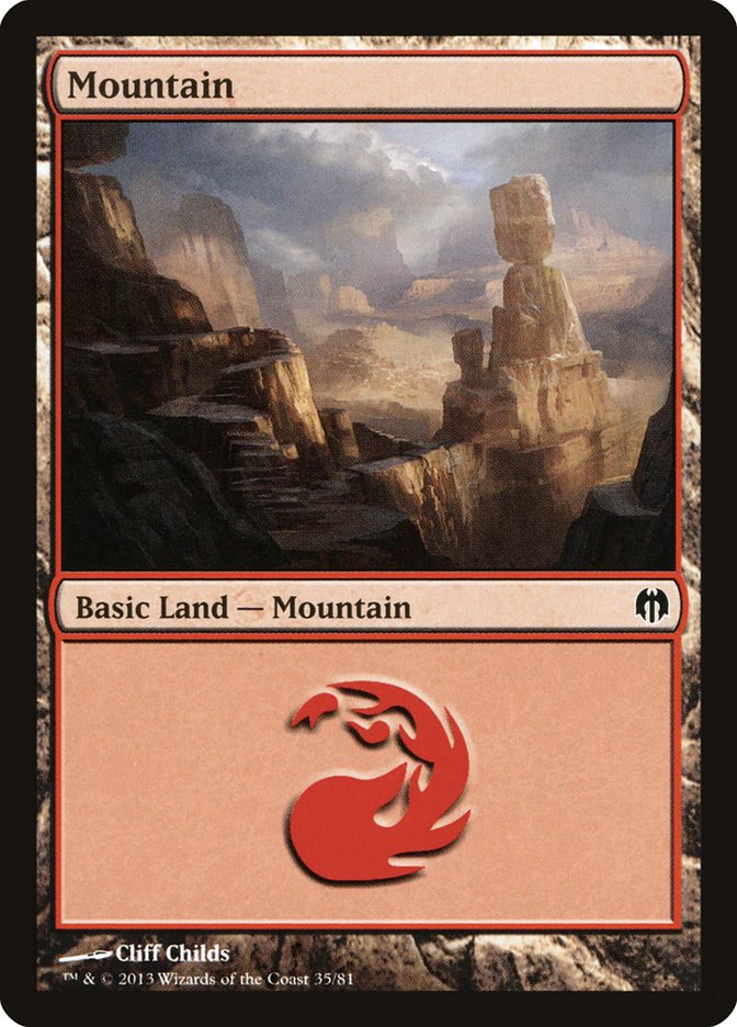 Mountain (35) [Duel Decks: Heroes vs. Monsters] | Exor Games Summserside