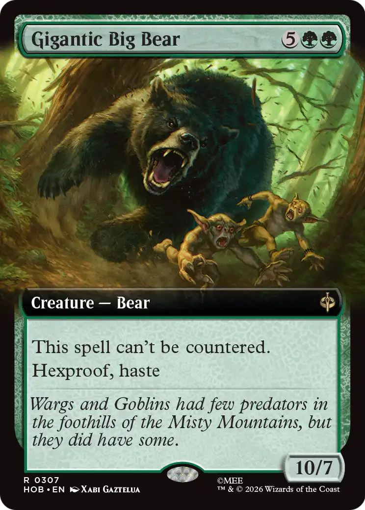 Gigantic Big Bear (Extended Art) [The Hobbit] | Exor Games Summserside