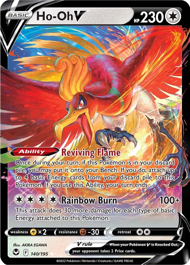 Ho-oh V (140/195) [Sword & Shield: Silver Tempest] | Exor Games Summserside