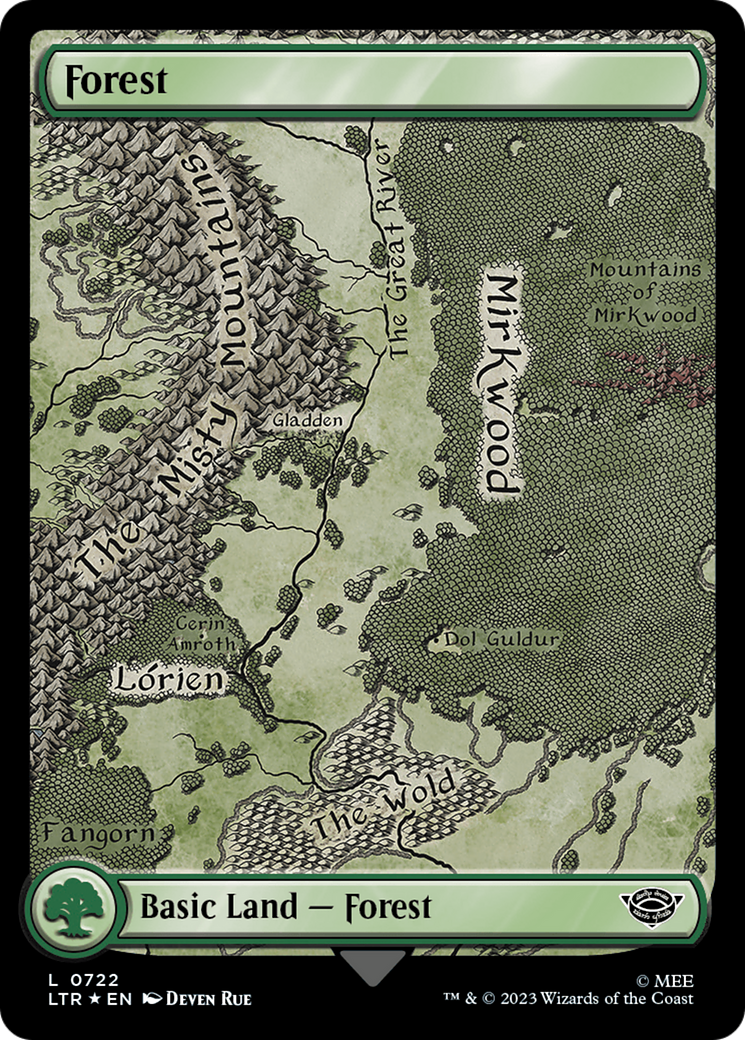 Forest (0722) (Surge Foil) [The Lord of the Rings: Tales of Middle-Earth] | Exor Games Summserside