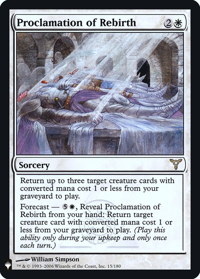 Proclamation of Rebirth [Mystery Booster] | Exor Games Summserside