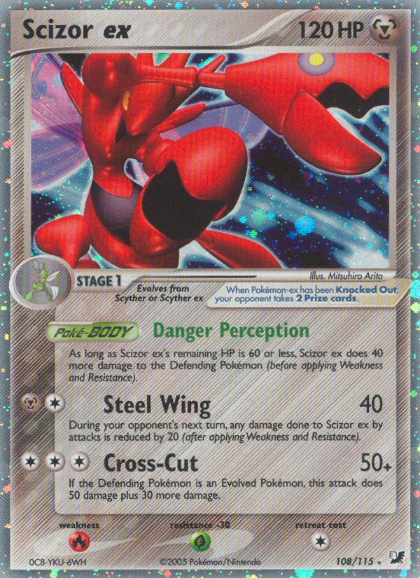 Scizor ex (108/115) [EX: Unseen Forces] | Exor Games Summserside