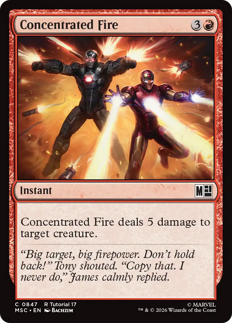 Concentrated Fire [Marvel Super Heroes Commander] | Exor Games Summserside
