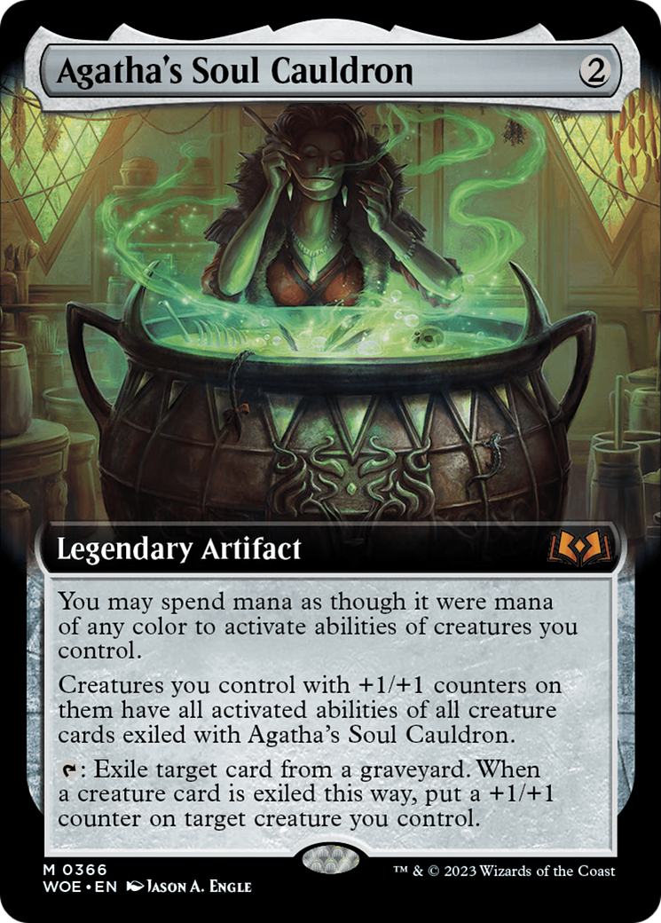 Agatha's Soul Cauldron (Extended Art) [Wilds of Eldraine] | Exor Games Summserside