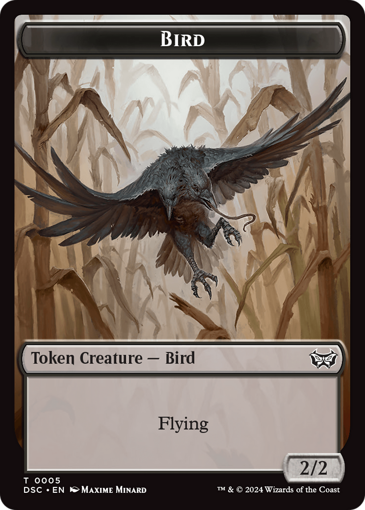 Demon // Bird Double-Sided Token [Duskmourn: House of Horror Commander Tokens] | Exor Games Summserside