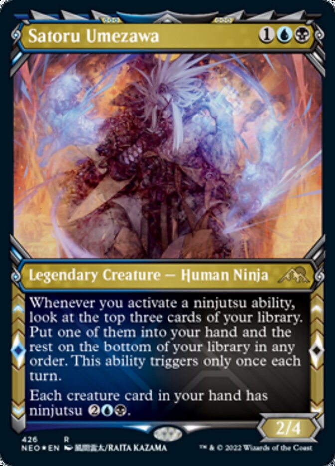 Satoru Umezawa (Showcase) (Foil Etched) [Kamigawa: Neon Dynasty] | Exor Games Summserside