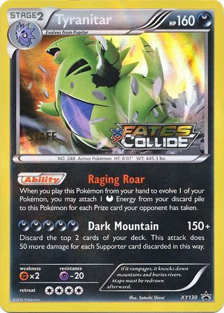 Tyranitar (XY130) (Staff) [XY: Black Star Promos] | Exor Games Summserside