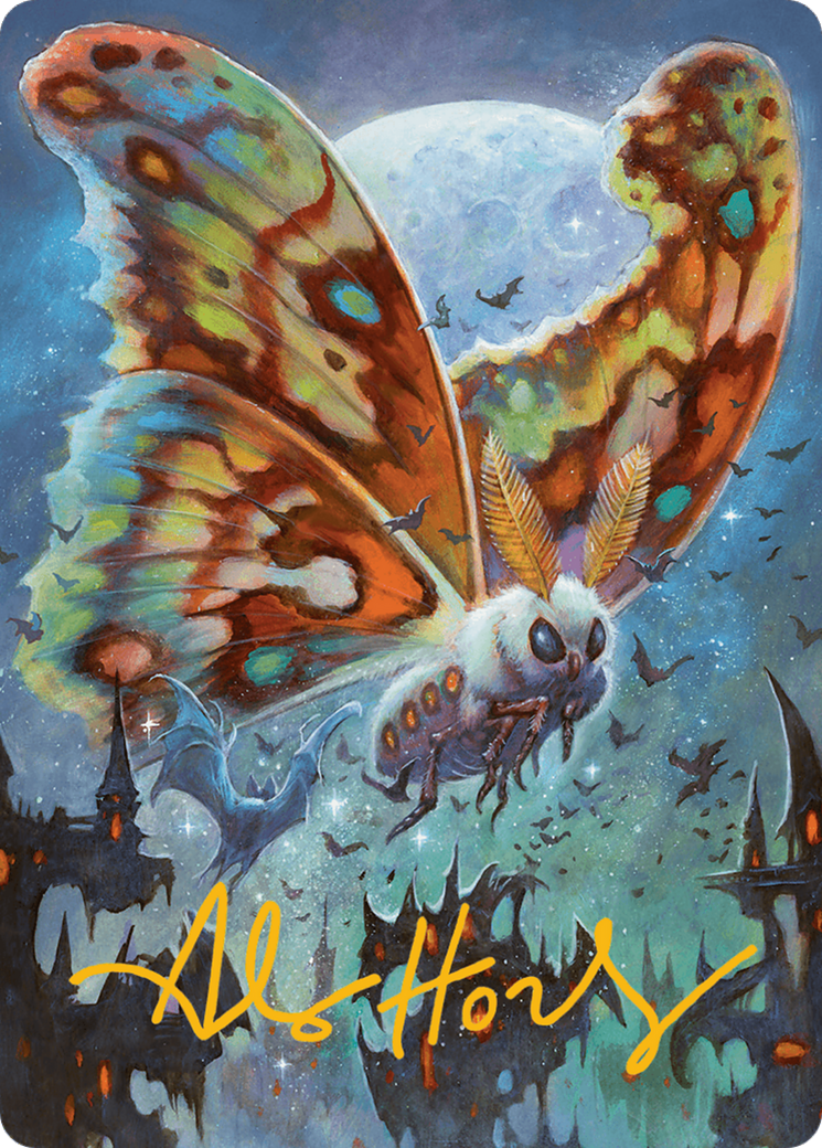 Luminous Broodmoth Art Card (Gold-Stamped Signature) [Bloomburrow Art Series] | Exor Games Summserside