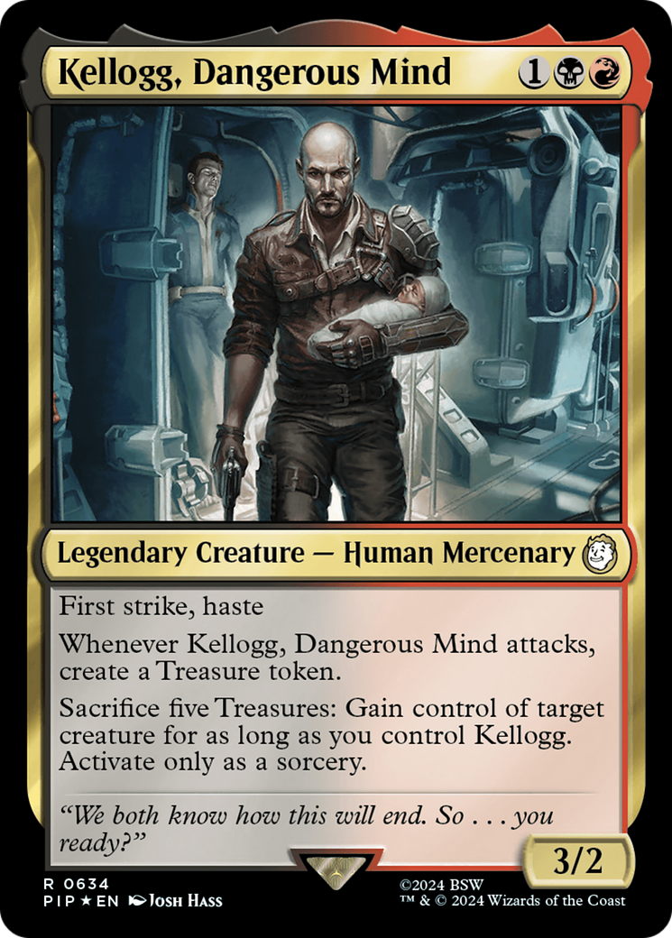 Kellogg, Dangerous Mind (Surge Foil) [Fallout] | Exor Games Summserside