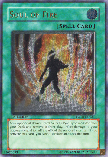 Soul of Fire [FOTB-EN031] Ultimate Rare | Exor Games Summserside