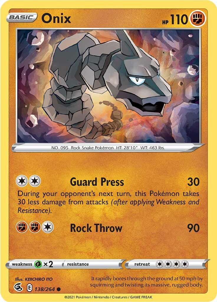 Onix (138/264) [Sword & Shield: Fusion Strike] | Exor Games Summserside