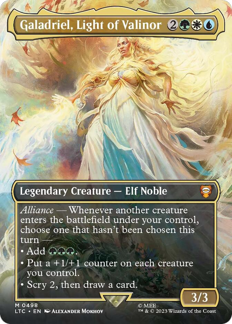 Galadriel, Light of Valinor (Borderless) [The Lord of the Rings: Tales of Middle-Earth Commander] | Exor Games Summserside