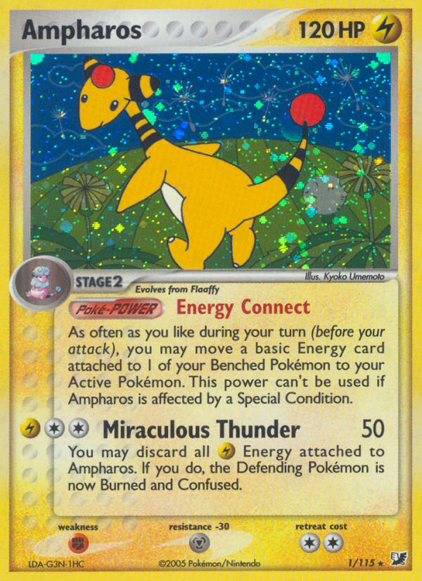 Ampharos (1/115) [EX: Unseen Forces] | Exor Games Summserside