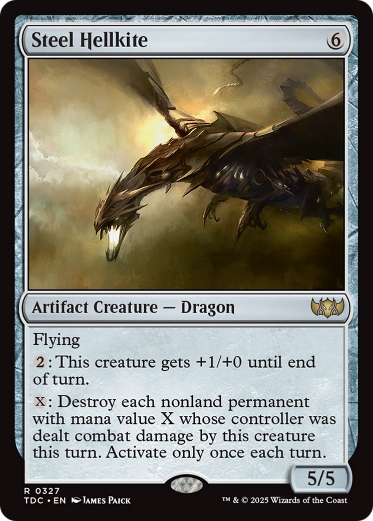 Steel Hellkite [Tarkir: Dragonstorm Commander] | Exor Games Summserside