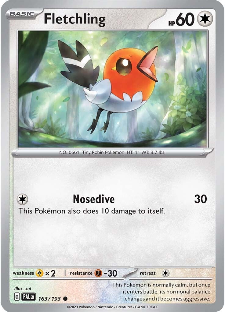 Fletchling (163/193) [Scarlet & Violet: Paldea Evolved] | Exor Games Summserside