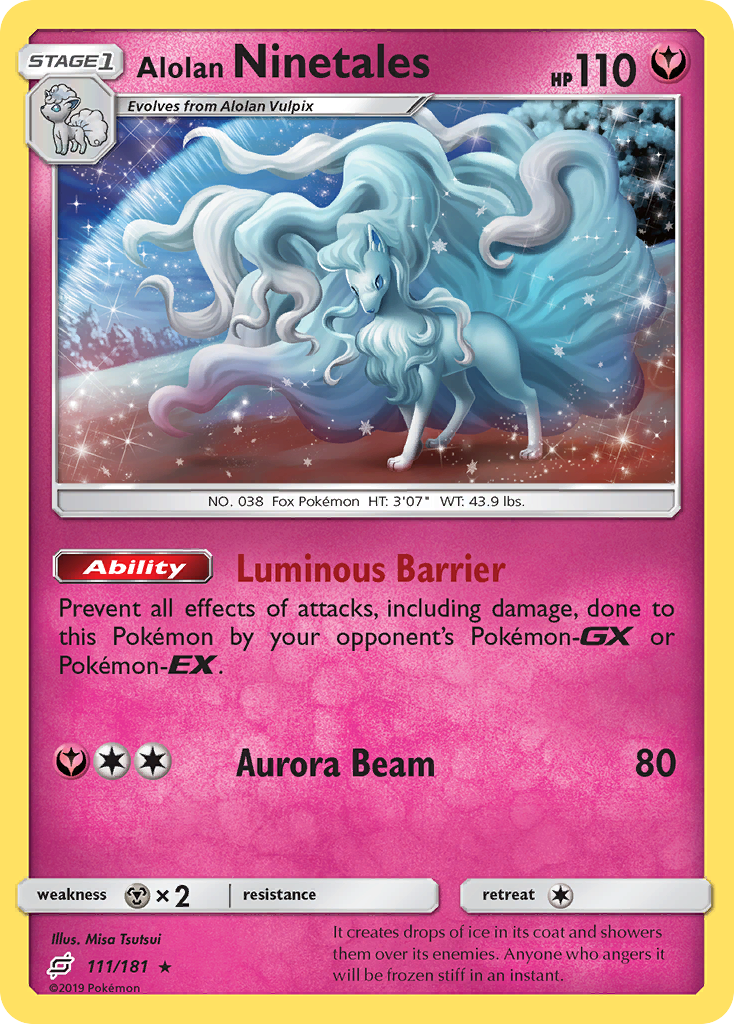 Alolan Ninetales (111/181) [Sun & Moon: Team Up] | Exor Games Summserside