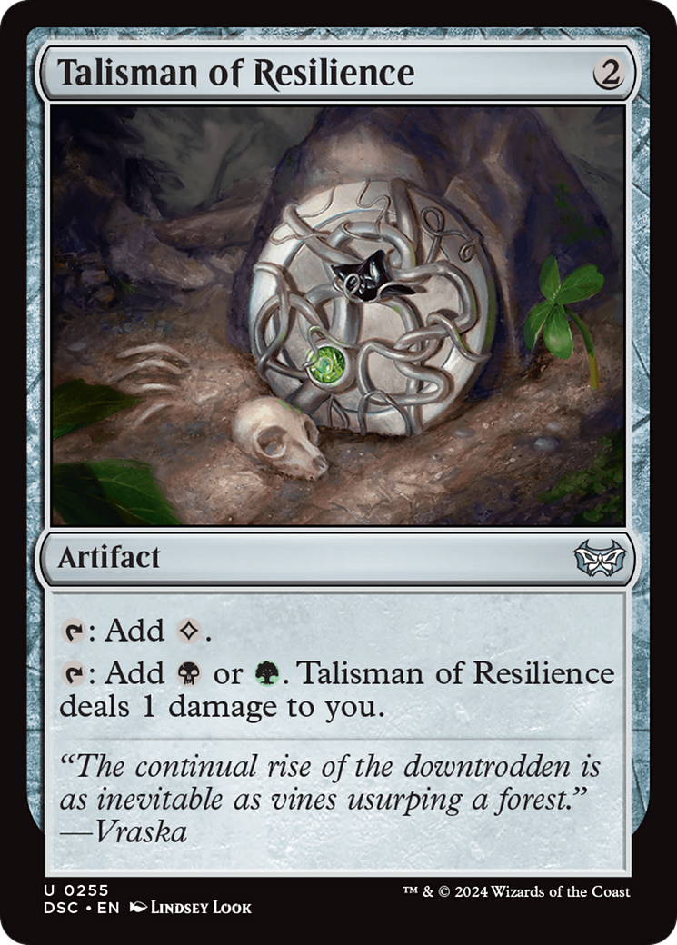 Talisman of Resilience [Duskmourn: House of Horror Commander] | Exor Games Summserside