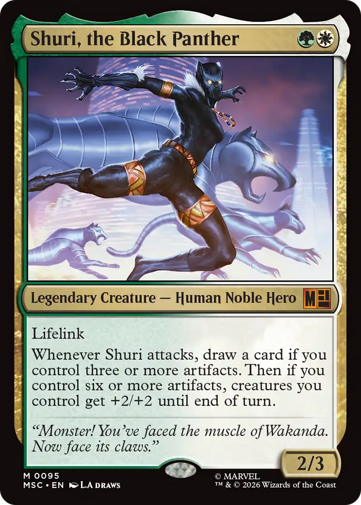 Shuri, the Black Panther (Surge Foil) [Marvel Super Heroes Commander] | Exor Games Summserside