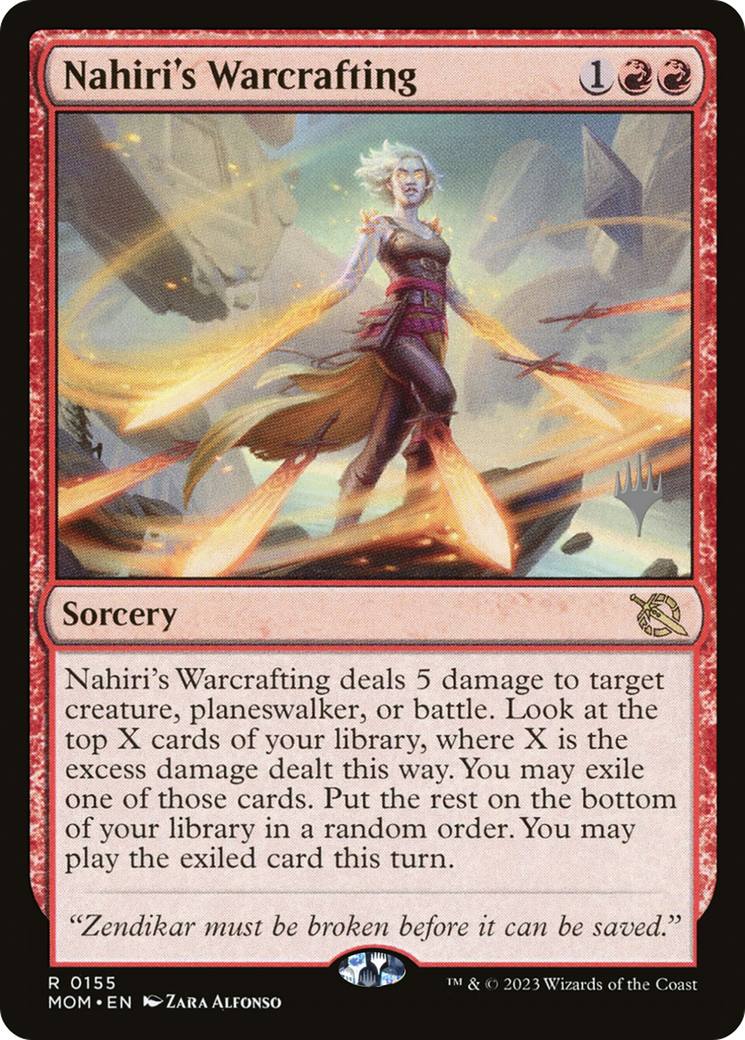 Nahiri's Warcrafting (Promo Pack) [March of the Machine Promos] | Exor Games Summserside