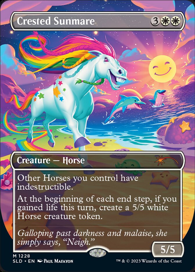 Crested Sunmare (Borderless) [Secret Lair Drop Series] | Exor Games Summserside