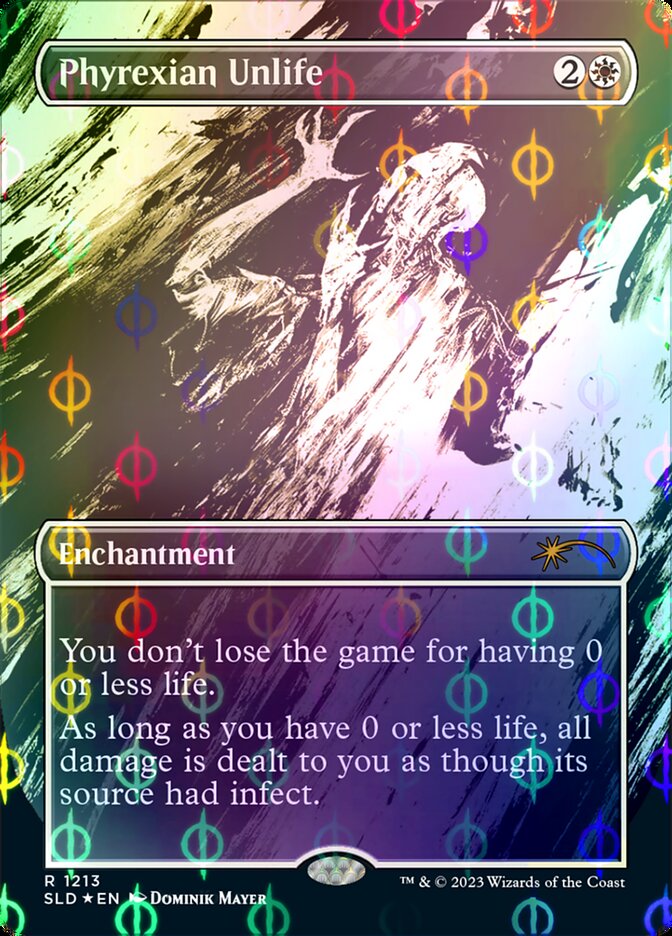Phyrexian Unlife (Borderless Ichor Step-and-Compleat Foil) [Secret Lair Drop Series] | Exor Games Summserside