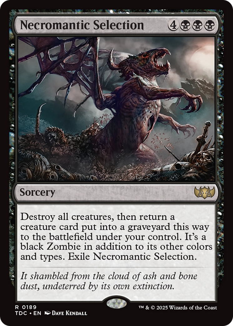 Necromantic Selection [Tarkir: Dragonstorm Commander] | Exor Games Summserside