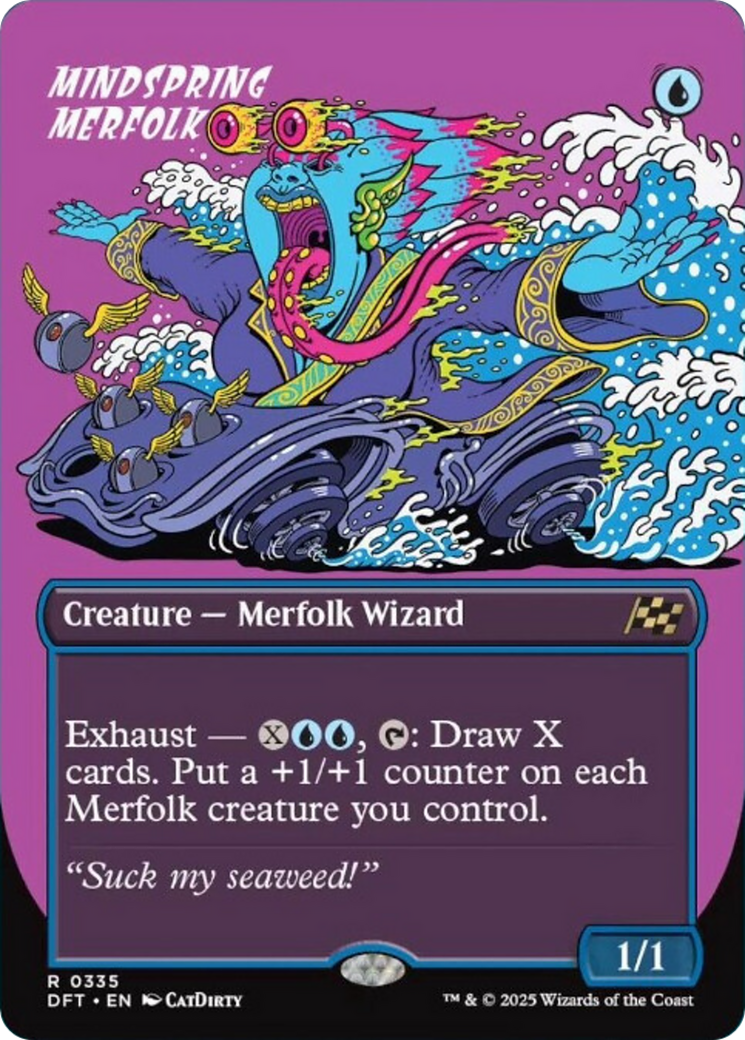 Mindspring Merfolk (Borderless) [Aetherdrift] | Exor Games Summserside