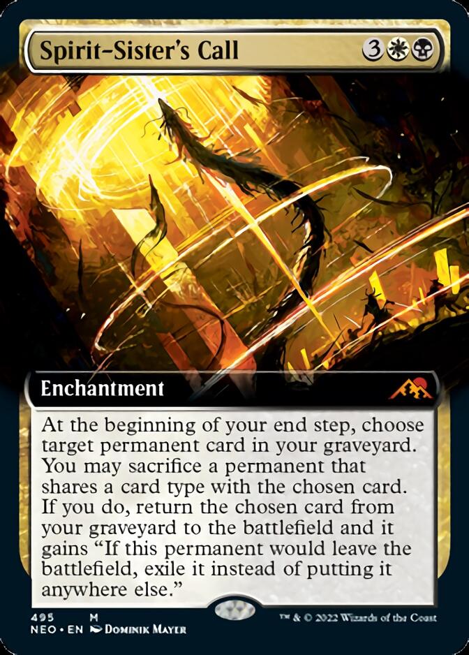 Spirit-Sister's Call (Extended Art) [Kamigawa: Neon Dynasty] | Exor Games Summserside