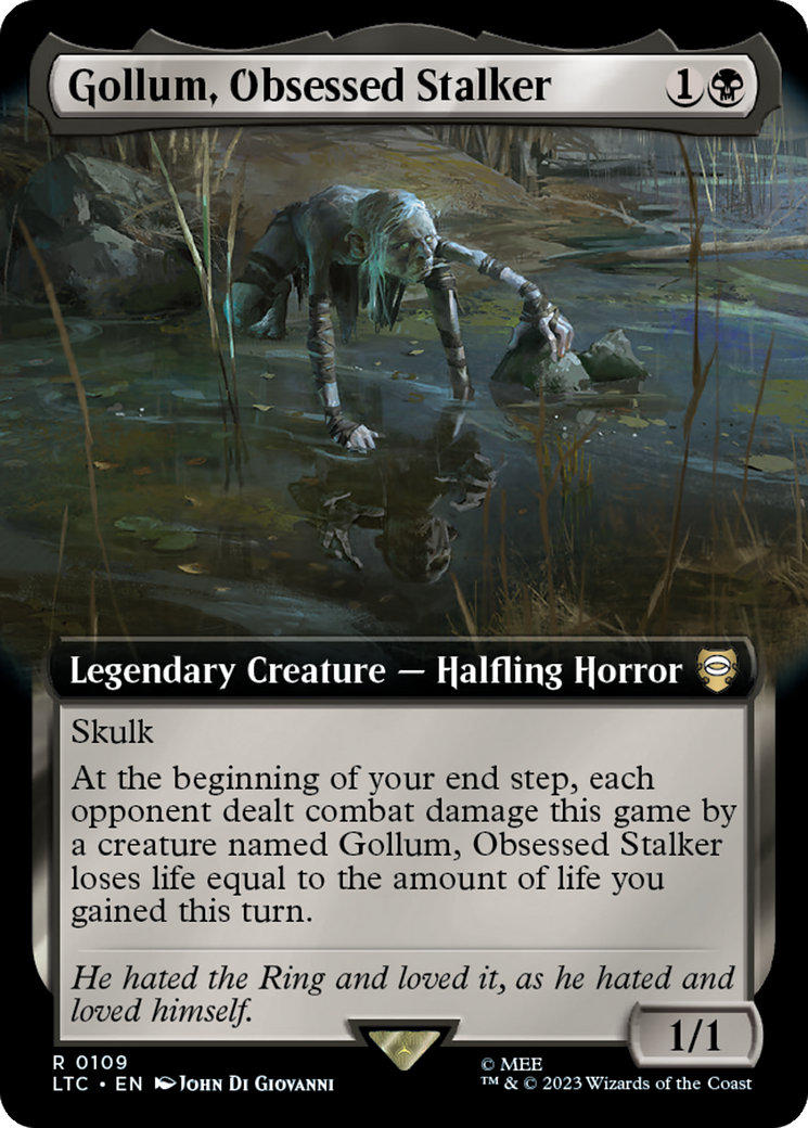 Gollum, Obsessed Stalker (Extended Art) [The Lord of the Rings: Tales of Middle-Earth Commander] | Exor Games Summserside