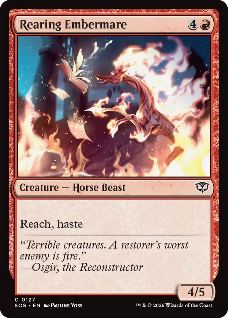 Rearing Embermare [Secrets of Strixhaven] | Exor Games Summserside