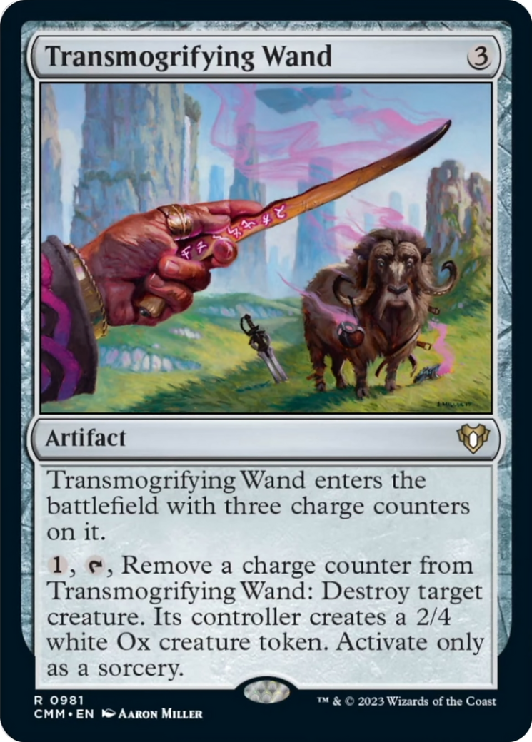 Transmogrifying Wand [Commander Masters] | Exor Games Summserside