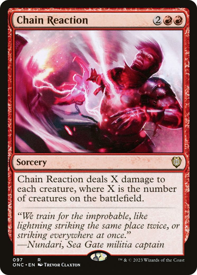 Chain Reaction [Phyrexia: All Will Be One Commander] | Exor Games Summserside