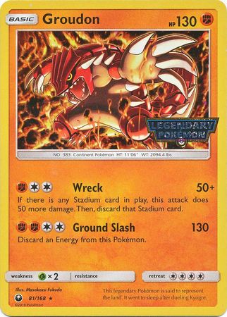 Groudon (81/168) (Cosmos Holo GameStop Promo) [Sun & Moon: Celestial Storm] | Exor Games Summserside