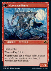 Brutal Cathar // Moonrage Brute [Innistrad: Midnight Hunt] | Exor Games Summserside