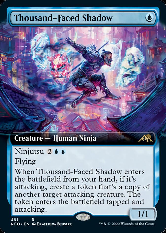 Thousand-Faced Shadow (Extended Art) [Kamigawa: Neon Dynasty] | Exor Games Summserside