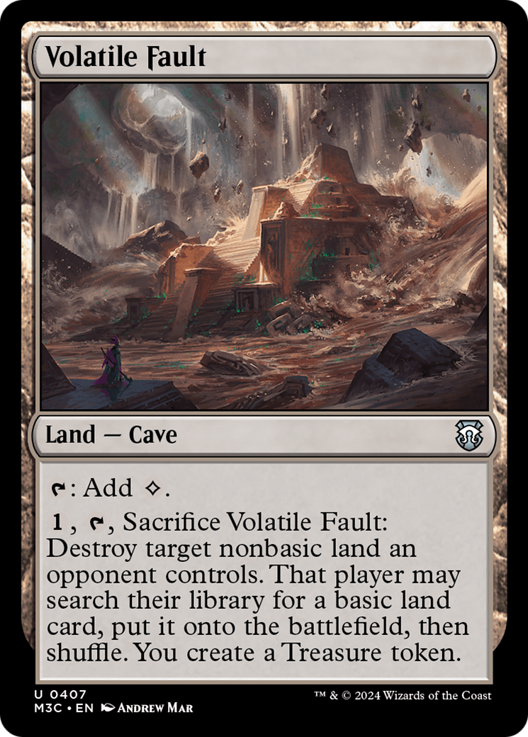 Volatile Fault (Ripple Foil) [Modern Horizons 3 Commander] | Exor Games Summserside