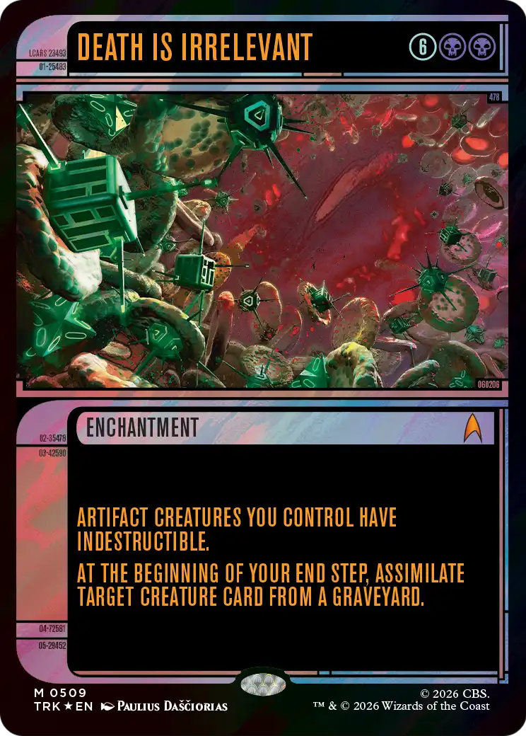 Death Is Irrelevant (Showcase) (Surge Foil) [Star Trek] | Exor Games Summserside