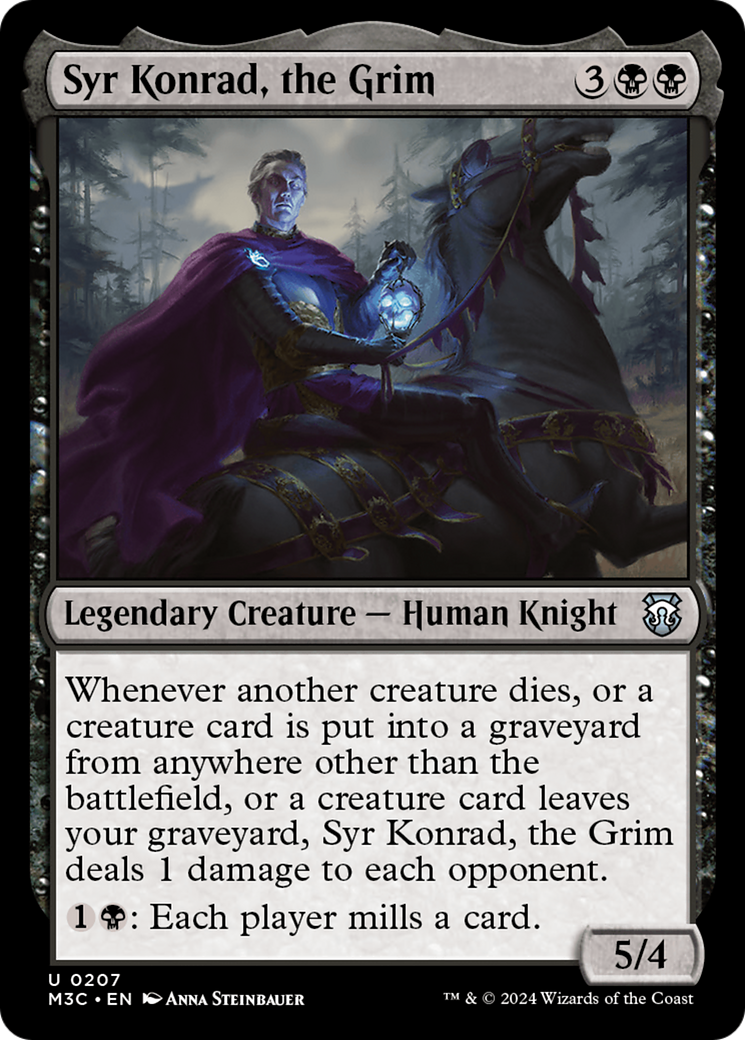 Syr Konrad, the Grim (Ripple Foil) [Modern Horizons 3 Commander] | Exor Games Summserside