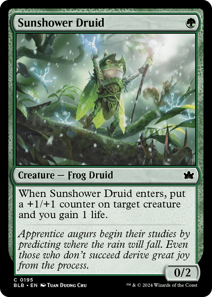 Sunshower Druid [Bloomburrow] | Exor Games Summserside