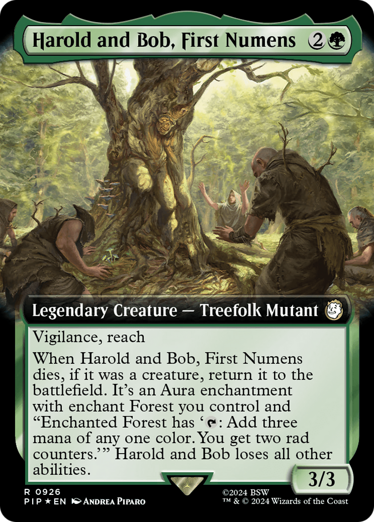 Harold and Bob, First Numens (Extended Art) (Surge Foil) [Fallout] | Exor Games Summserside