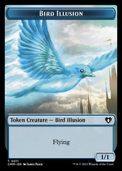 Treasure // Bird Illusion Double-Sided Token [Commander Masters Tokens] | Exor Games Summserside