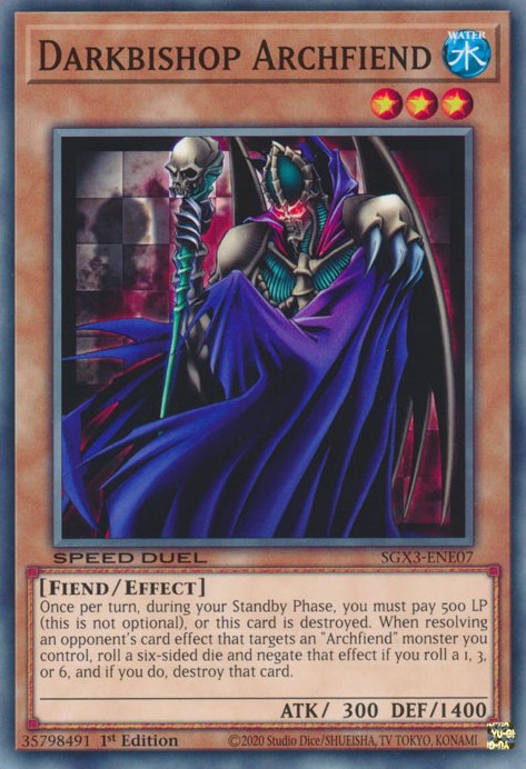 Darkbishop Archfiend [SGX3-ENE07] Common | Exor Games Summserside