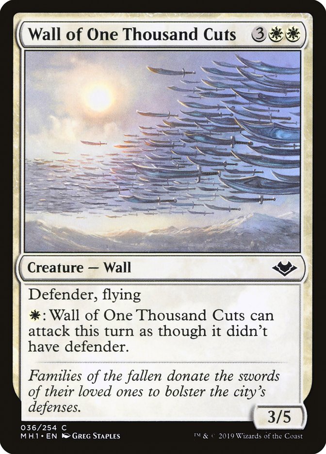 Wall of One Thousand Cuts [Modern Horizons] | Exor Games Summserside