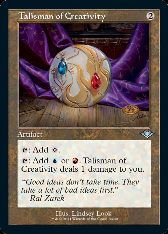 Talisman of Creativity (Retro Foil Etched) [Modern Horizons] | Exor Games Summserside