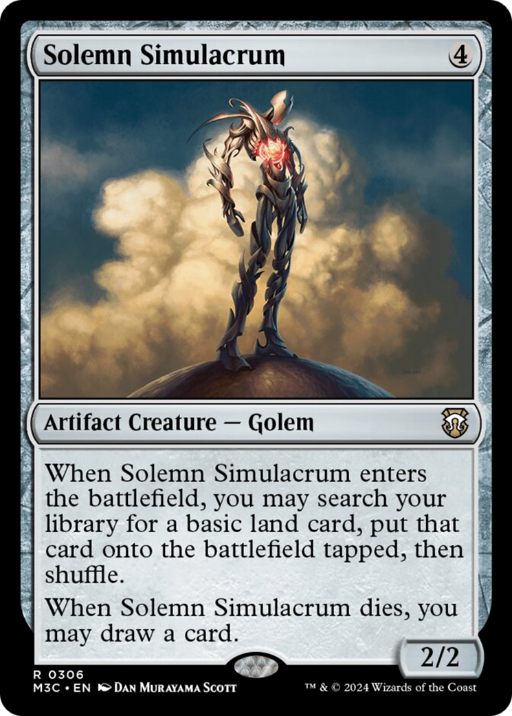 Solemn Simulacrum (Ripple Foil) [Modern Horizons 3 Commander] | Exor Games Summserside